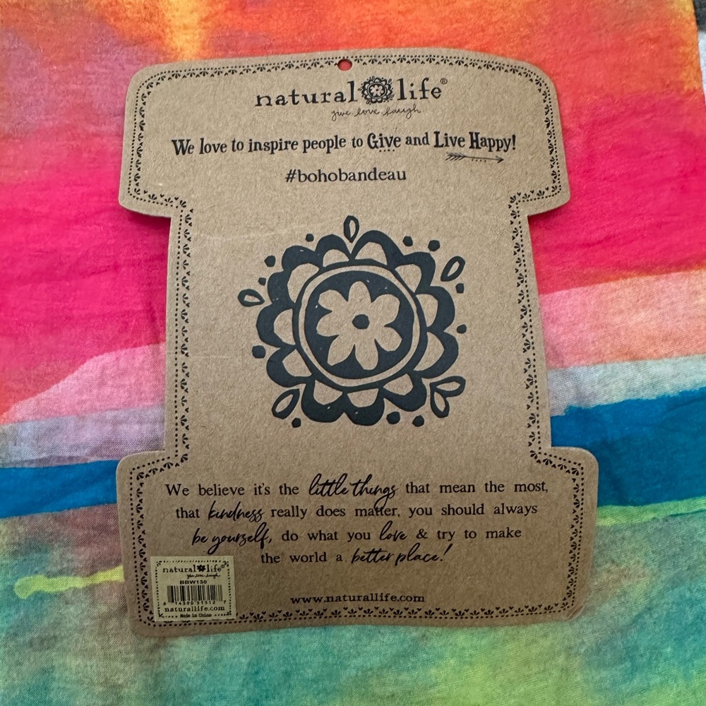 Natural Life Boho Bandeau in Rainbow Sorbet - Picture 8 of 13
